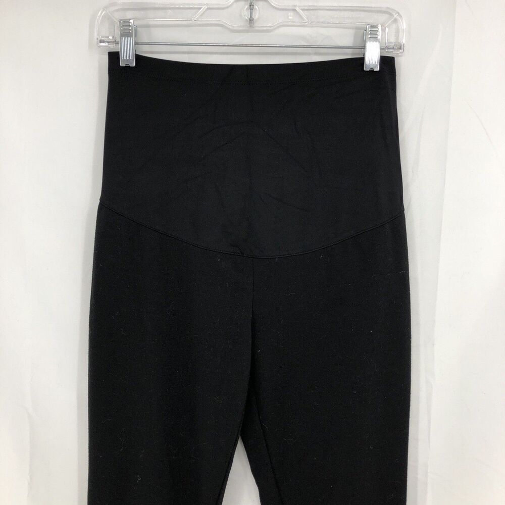 Liz Lange Maternity Leggings Black Flex Ponte Full Band Pants XS
